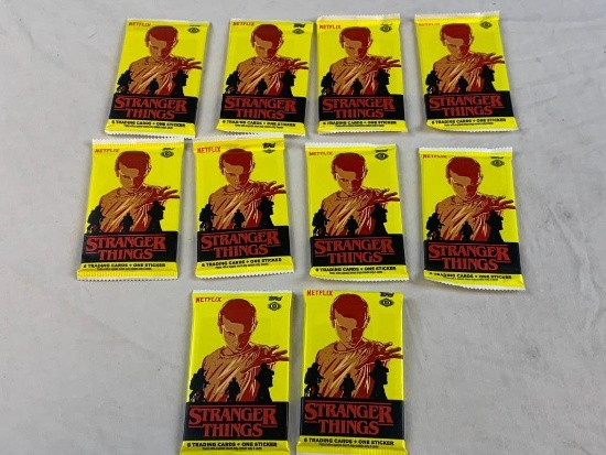 Lot of 10 STRANGER THINGS Trading Card Packs