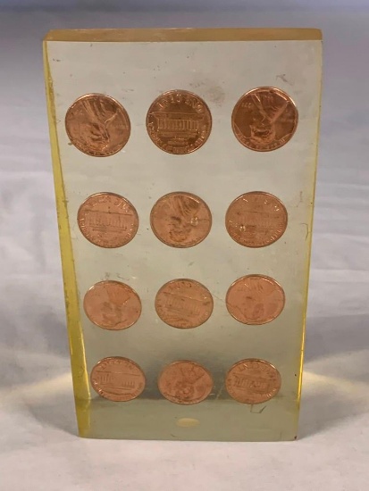 Paper Weight with Pennies