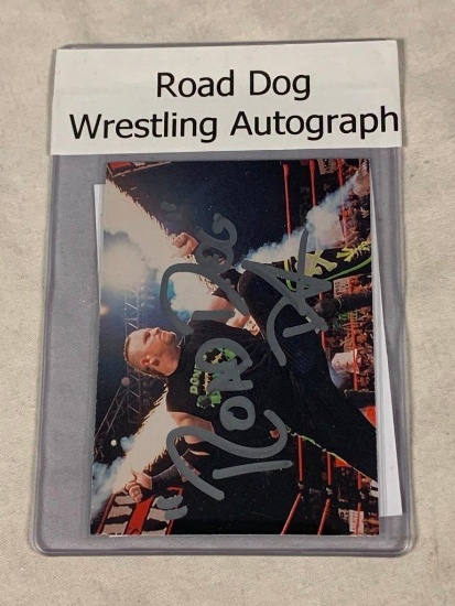 WWE ROAD DOG Wrestling Card AUTOGRAPH with COA