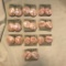 Lot of 10 Pairs of Similar Pink Faux Pearl Toned Pierced Earrings