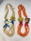 Lot of 2 Wooden Bead Fish Necklaces