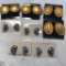 Lot of 8 Pairs of Gold-Toned and Silver-Toned Pierced Earrings
