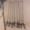 Lot of 8 Identical Silver-Tone Pendant Necklaces