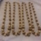 Lot of 4 Identical Gold-Toned and Faux Pearl Beaded Necklaces