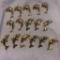 Lot of 19 Gold-Toned Dolphin Brooches (2 different styles)