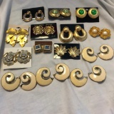 Lot of 14 Pairs of Misc. Clip-On Earrings