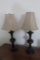 Lot of 2 matching table lamps with shades