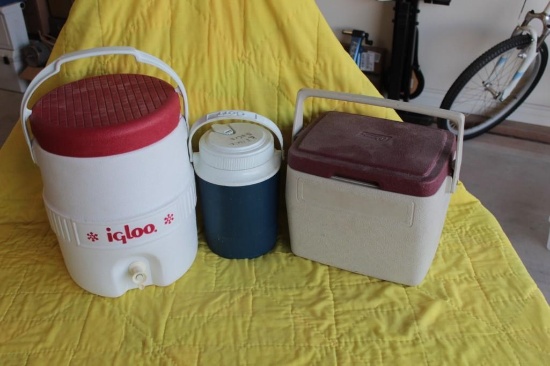 Lot of 3 small coolers