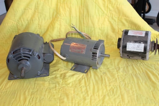 Lot of 3 electric motors