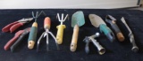 Lot of 10 Misc garden/ yard hand tools