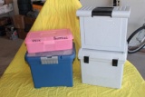 Lot of 4 Office File boxes