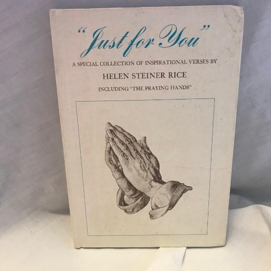 "Just For You: A Special Collection of Inspirational Versus" Written By Helen Steiner Rice Hardcover