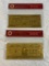 Lot of 2 24K GOLD Plated Foil Novelty Notes and $10,000 and $100,000 Bill Gold Banknotes