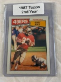 JERRY RICE 49ers 1987 Topps Football Card 2nd Year