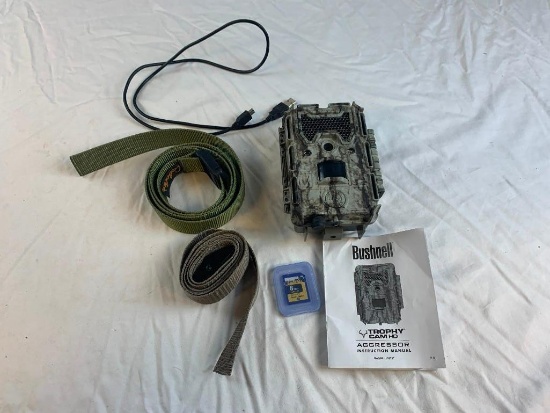 Bushnell Trophy Cam HD Aggressor 24MP Low Glow Game Camera with assessors