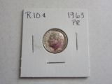 1963 .90 Silver Roosevelt Dime Proof