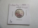 .999 Silver 1/10oz Liberty Bullion