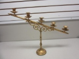 Decorative Gold-Tone Candelabra 17