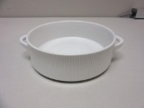 White German CORDALITE Ceramic Casserole Dish