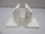 Pair of Marble Book Ends