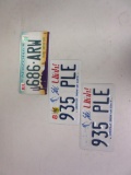 Set of 3 License Plates