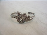.925 Silver Unicorn Design Cuff Bracelet 16.1g