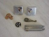 Lot of Various Small Jewelry Incl Cufflinks and Pins