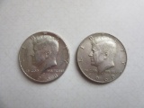 Pair of 1968 .40 Silver Kennedy Half Dollars