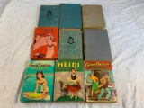 Lot of 9 Vintage Children and Young Adult Hardcover Books