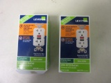 Pair of LEVITON Slim Design 20A-125V GFCI Outlets NEW