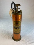 Vintage The Captain Fyr-Fyter Brass 1 gallon Fire Extinguisher