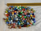 Lot of 125 Vintage MARBLES Mix lot of Vitros, MKings, Peltiers and others