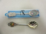 Pair of Silverplate Decorative Spoons 4