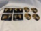 Lot of 8 Leopard Clip-On Earrings and Matching Brooches