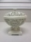 White Ceramic Intricate Decorative Trinket Bowl 8.75