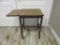 Wooden Rolling Side Table w/ Extension 17.5