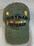 Vietnam Veteran Cap with Original Pins