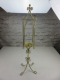 Gold-Tone Cage Design Candle Holder 31.5