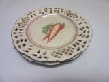 Pair of Vintage Ceramic Carrot/Corn Design Plates 10