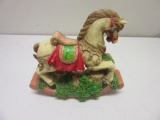 Ceramic Rocking Horse Figurine