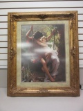 Framed Print of Couple Swinging 38