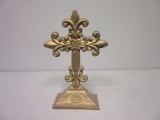 Brass Christian Cross Decoration 10.25