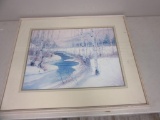 Print of Forest Stream in Winter 29