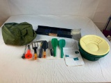 Gold Prospector Kit with Pans, Tools, E-Z Sluice and Bag