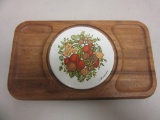 Vintage Goodwood CORNING SPICE OF LIFE Cheese Tray Platter Charcuterie Board