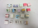 Lot of 20 Stacks of U.S. and Foreign Stamps