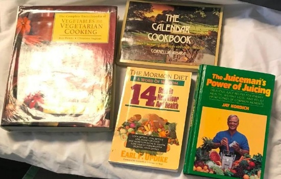 Lot of 4 Paperback and Hardcover Books on Cooking and Dieting