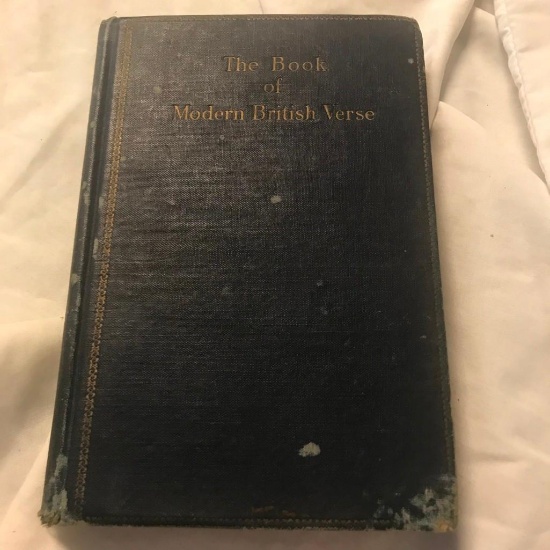 1919 Vintage "the Book of Modern British Verse" Edited by William Stanley Braithwaite