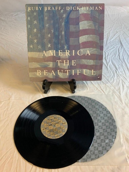 RUBY BRAFF - DICK HYMAN America The Beautiful LP Record Album 1984