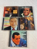 TONY BENNETT Lot of 5 CDS, Romance, Viva Duets, Most Requested, Friends and Movie Song Album